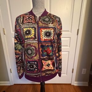FARM Rio Multicolor Patchwork Women's Zip-Up Jacket